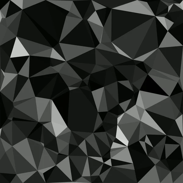 Schwarzer Polygonaler Mosaikhintergrund Kreative Design Vorlagen — Stockvektor