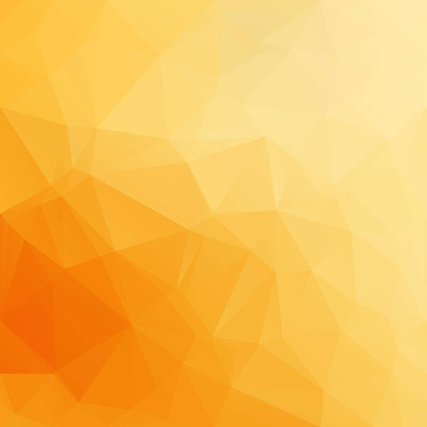 Orange Polygonal Mosaic Background, Creative Design Templates