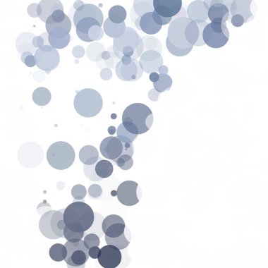 Kabarcıklar daire noktalar benzersiz gri beyaz parlak vektör arka plan