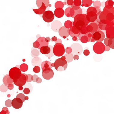 Kabarcıklar daire noktalar benzersiz kırmızı parlak vektör arka plan