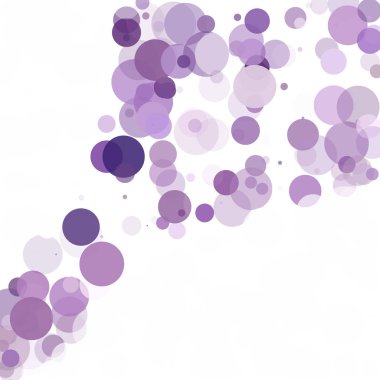 Kabarcıklar daire noktalar benzersiz mor parlak vektör arka plan