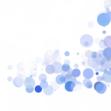 Baloncuklar Çemberi Noktaları Eşsiz Mavi Parlak Vektör Arkaplanı