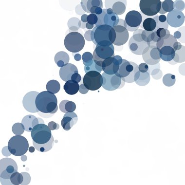 Kabarcıklar benzersiz mavi parlak vektör arka plan