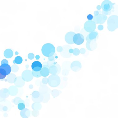 Kabarcıklar benzersiz mavi parlak vektör arka plan