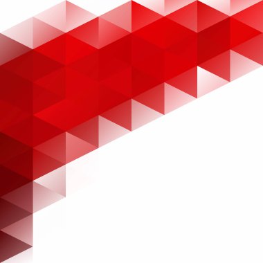 Kırmızı kılavuz Mozaik arka plan, yaratıcı tasarım şablonları