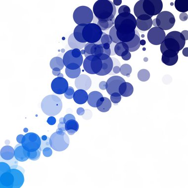 Kabarcıklar benzersiz mavi parlak vektör arka plan