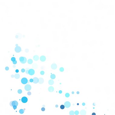 Baloncuklar Çemberi Noktaları Eşsiz Mavi Parlak Vektör Arkaplanı