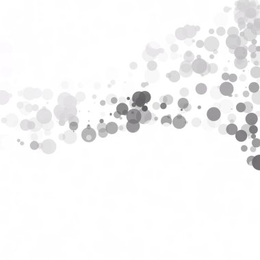 Kabarcıklar daire noktalar benzersiz gri beyaz parlak vektör arka plan