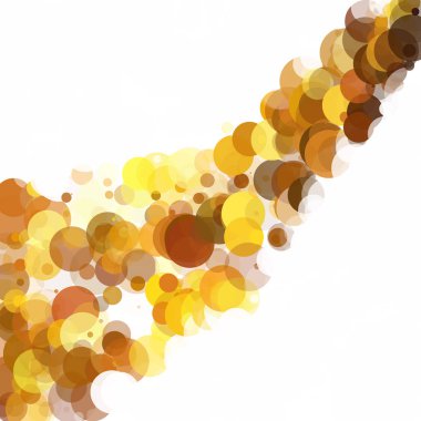 Kabarcıklar benzersiz sarı parlak vektör arka plan