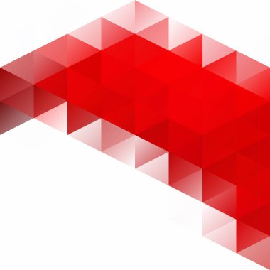 Kırmızı kılavuz Mozaik arka plan, yaratıcı tasarım şablonları