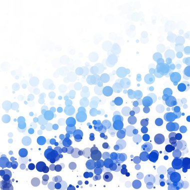 Baloncuklar Çemberi Noktaları Eşsiz Mavi Parlak Vektör Arkaplanı