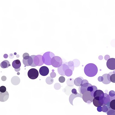 Kabarcıklar daire noktalar benzersiz mor parlak vektör arka plan