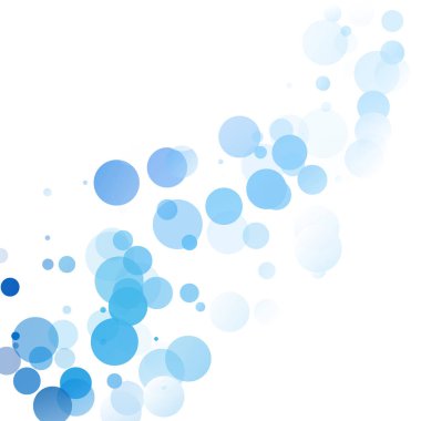 Kabarcıklar benzersiz mavi parlak vektör arka plan