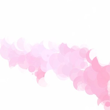 Kabarcıklar daire noktalar benzersiz pembe parlak vektör arka plan