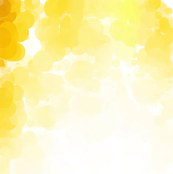 Burbujas Amarillo Único Brillante Fondo Vectorial — Vector de stock