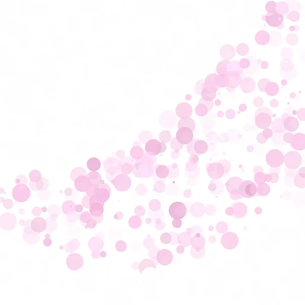 Blasen Kreis Punkte Einzigartige Rosa Hellen Vektor Hintergrund — Stockvektor