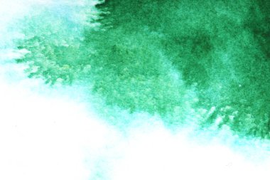 Soyut El boyalı mürekkep ve suluboya splash Beyaz Kağıt arka planda, yaratıcı tasarım şablonları