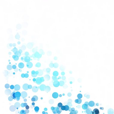 Baloncuklar Çemberi Noktaları Eşsiz Mavi Parlak Vektör Arkaplanı