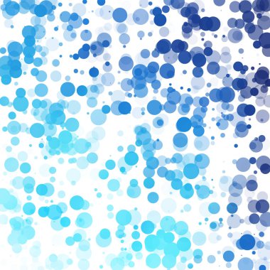 Baloncuklar Çemberi Noktaları Eşsiz Mavi Parlak Vektör Arkaplanı