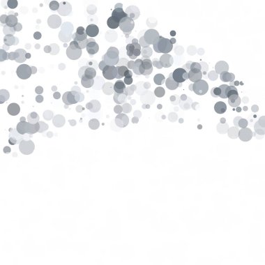 Kabarcıklar daire noktalar benzersiz gri beyaz parlak vektör arka plan