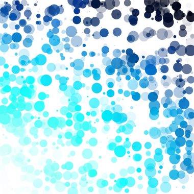 Baloncuklar Çemberi Noktaları Eşsiz Mavi Parlak Vektör Arkaplanı