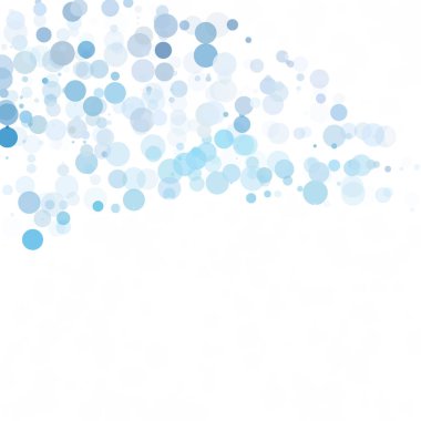 Baloncuklar Çemberi Noktaları Eşsiz Mavi Parlak Vektör Arkaplanı