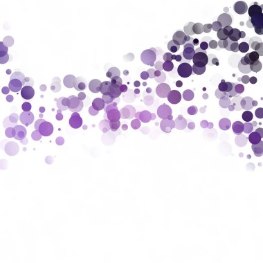 Kabarcıklar daire noktalar benzersiz mor parlak vektör arka plan