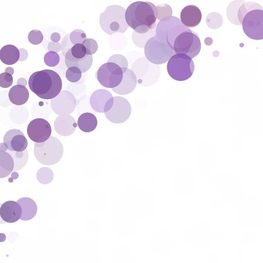 Kabarcıklar daire noktalar benzersiz mor parlak vektör arka plan
