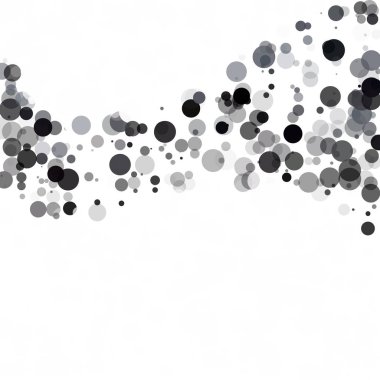 Kabarcıklar daire noktalar benzersiz siyah parlak vektör arka plan