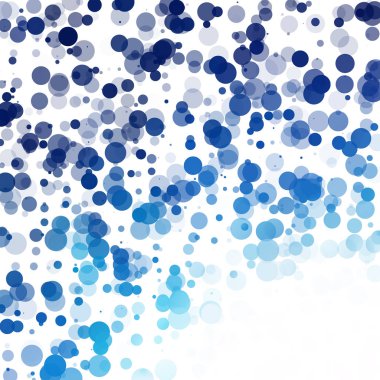 Baloncuklar Çemberi Noktaları Eşsiz Mavi Parlak Vektör Arkaplanı