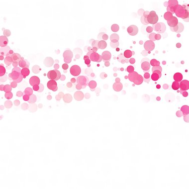 Kabarcıklar daire noktalar benzersiz pembe parlak vektör arka plan