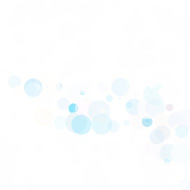 Baloncuklar Çemberi Noktaları Eşsiz Mavi Parlak Vektör Arkaplanı