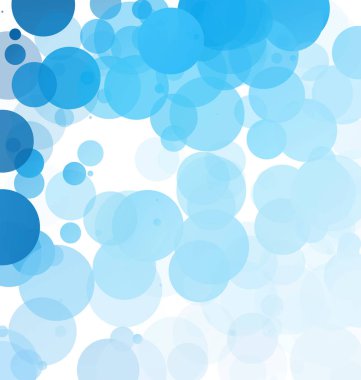 Kabarcıklar benzersiz mavi parlak vektör arka plan