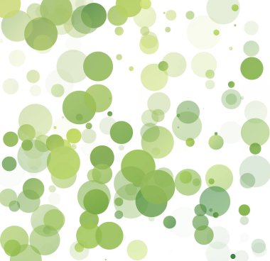 Kabarcıklar benzersiz yeşil parlak vektör arka plan