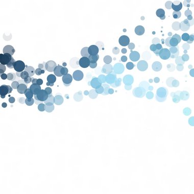 Baloncuklar Çemberi Noktaları Eşsiz Mavi Parlak Vektör Arkaplanı