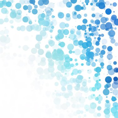 Baloncuklar Çemberi Noktaları Eşsiz Mavi Parlak Vektör Arkaplanı