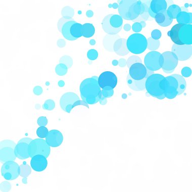Kabarcıklar benzersiz mavi parlak vektör arka plan