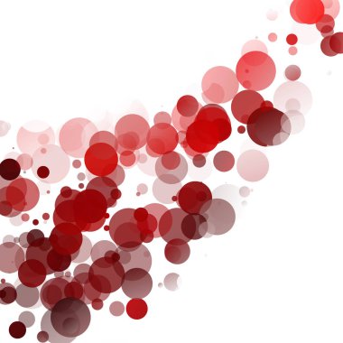 Kabarcıklar benzersiz kırmızı parlak vektör arka plan