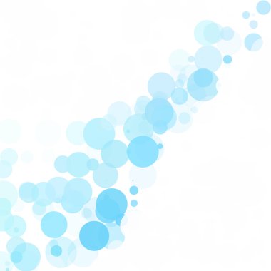 Kabarcıklar benzersiz mavi parlak vektör arka plan