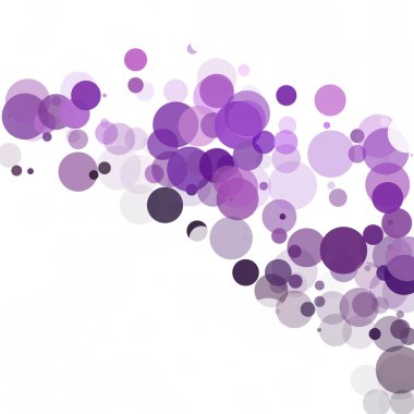 Kabarcıklar daire noktalar benzersiz mor parlak vektör arka plan