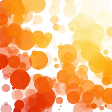 Kabarcıklar benzersiz turuncu parlak vektör arka plan