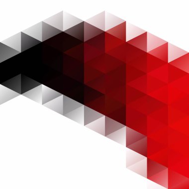 Kırmızı kılavuz Mozaik arka plan, yaratıcı tasarım şablonları