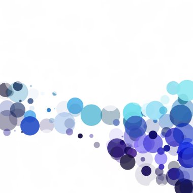 Kabarcıklar benzersiz mavi parlak vektör arka plan