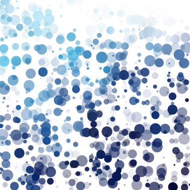 Baloncuklar Çemberi Noktaları Eşsiz Mavi Parlak Vektör Arkaplanı