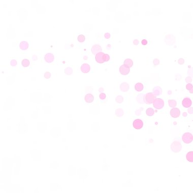 Kabarcıklar daire noktalar benzersiz pembe parlak vektör arka plan