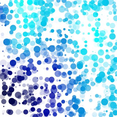 Baloncuklar Çemberi Noktaları Eşsiz Mavi Parlak Vektör Arkaplanı