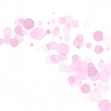 Kabarcıklar daire noktalar benzersiz pembe parlak vektör arka plan