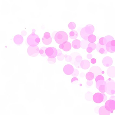 Kabarcıklar benzersiz pembe parlak vektör arka plan