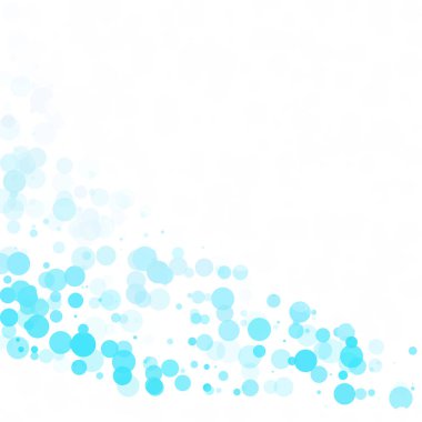 Baloncuklar Çemberi Noktaları Eşsiz Mavi Parlak Vektör Arkaplanı