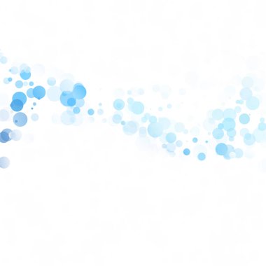 Baloncuklar Çemberi Noktaları Eşsiz Mavi Parlak Vektör Arkaplanı